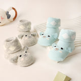 Little Piggies Blue and Grey Socks (Pack of 2)6-12M