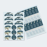 Sticker Sheet - Set of 2 A4 - Marine World