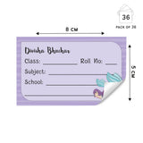 School Book Label -  Mermaid