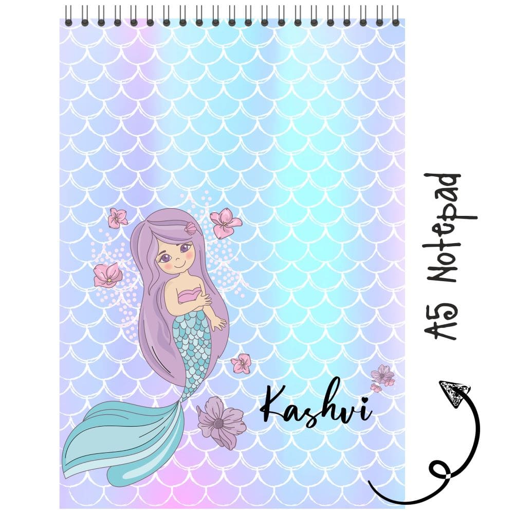 Notepad Mermaid Order Personalised Notepad Online – Popup Kids