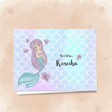 Personalised Gift Notecard - Mermaid