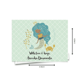 Personalised Gift Notecard - Mermaid Love