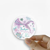 Round thank you label - Mermaid Love
