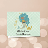 Personalised Gift Notecard - Mermaid Love