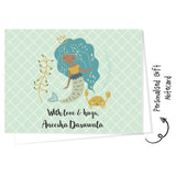 Personalised Gift Notecard - Mermaid Love