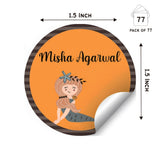 Round Water Proof Labels - Mermaid queen