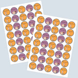 Round Water Proof Labels - Mermaid queen