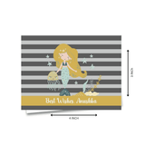 Personalised Gift Notecard - Mermaid Stars