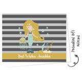 Personalised Gift Notecard - Mermaid Stars