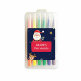 Brush Pen Box - Midnight Santa