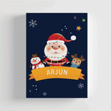 Hard Bound A5 Notebook - Midnight Santa