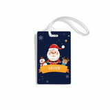 Luggage Tags - Set of 4 - Midnight Santa