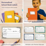 Personalized School Book Labels - Minimal Muse
