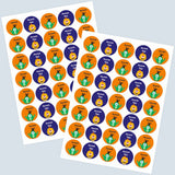 Round water proof label - Monster