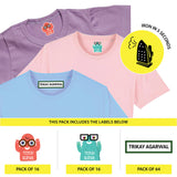 Custom Iron On Labels for Clothes - Monster
