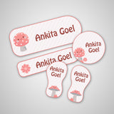 Mini Label Pack - Mushroom