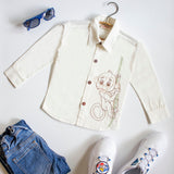 Frosty Monkey Embroidered Formal Shirt