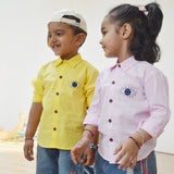 Evil Eye Embroidered Unisex Shirt - Light Pink