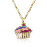 Swirl Cupcake Necklace