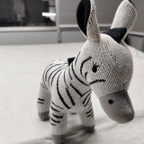 Zebra Plush Toy for Kids – Snuggly Knitted Cotton Soft Toy