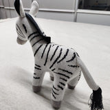 Zebra Plush Toy for Kids – Snuggly Knitted Cotton Soft Toy