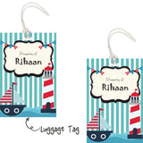 Luggage Tag - Nautical-Blue