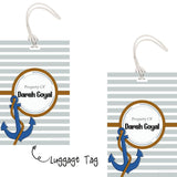 Luggage Tag - Nautical Stripes