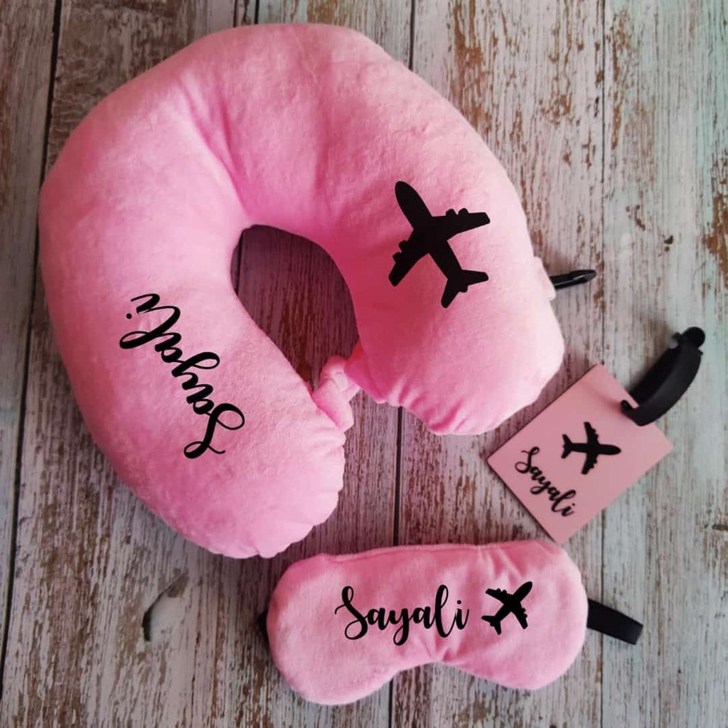 Monogrammed neck pillow best sale