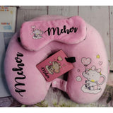 Neck Pillow Travel Set - Ellie With Balloon