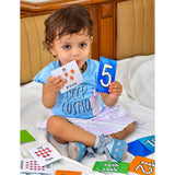 Baby's First Flash Cards Set of Seven Flash Cards - Colors, Shape, Numbers, Body Parts, Alphabets , Fruits , Vegetables
