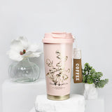 Lily Pink Stainless Steel premium Insulated Detox Infuser Bottle with Tea and Fruit Infuser attachment, 520ml