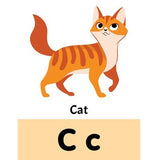 Flash Cards Alphabet - 30 Double Sided Wipe Clean Flash Cards for Kids (With Free Pen)