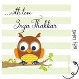 Gift Labels - Owl On A Branch