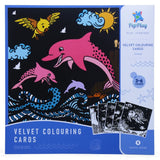 PepPlay Velvet Coloring Cards (Ocean)