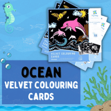 PepPlay Velvet Coloring Cards (Ocean)
