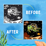 PepPlay Velvet Coloring Cards (Ocean)