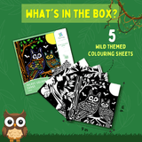 PepPlay Velvet Coloring Cards (Wild)