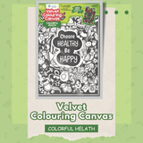 Velvet Colouring Posters - Colourful Health