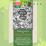 Velvet Colouring Posters - Colourful Health