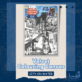 Velvet Colouring Posters - City On Water