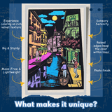 Velvet Colouring Posters - City On Water