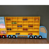 Multi Utility Garage - Toy Cars Organizer, Truck Garage, Storage for Cars, Hot Wheels Organizer, Kids Room Decor