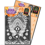 Velvet Colouring Canvas – Mindful Yoga