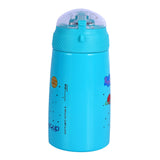Youp Stainless Steel Sky Blue Color Peppa Pig Theme Kids Insulated Double Wall Sipper Bottle Zesty - 300 ml