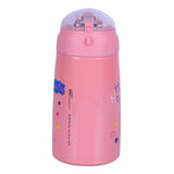 Youp Stainless Steel Pink Color Peppa Pig Theme Kids Insulated Double Wall Sipper Bottle Zesty - 300 ml