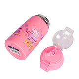Youp Stainless Steel Pink Color Peppa Pig Theme Kids Insulated Double Wall Sipper Bottle Zesty - 300 ml