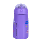 Youp Stainless Steel Purple Color Peppa Pig Theme Kids Insulated Double Wall Sipper Bottle Zesty - 300 ml