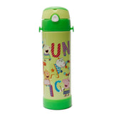 Youp Stainless Steel Green Color Peppa Pig Kids Sipper Bottle - 500 ml
