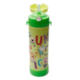 Youp Stainless Steel Green Color Peppa Pig Kids Sipper Bottle - 500 ml