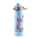 Youp Stainless Steel Blue Color Peppa Pig Kids Insulated Double Wall Water Bottle Lyra - 600 ml